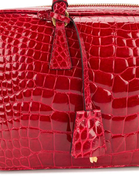 prada red alligator handbag|PRADA Red Bags & Handbags for Women for sale .